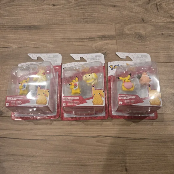 ✨ RARE Pokemon Valentine’s 2026 Battle Figure Pack - FULL SET OF 3 ✨ - Picture 2 of 12